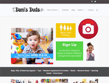 Tablet Screenshot of danisduds.com